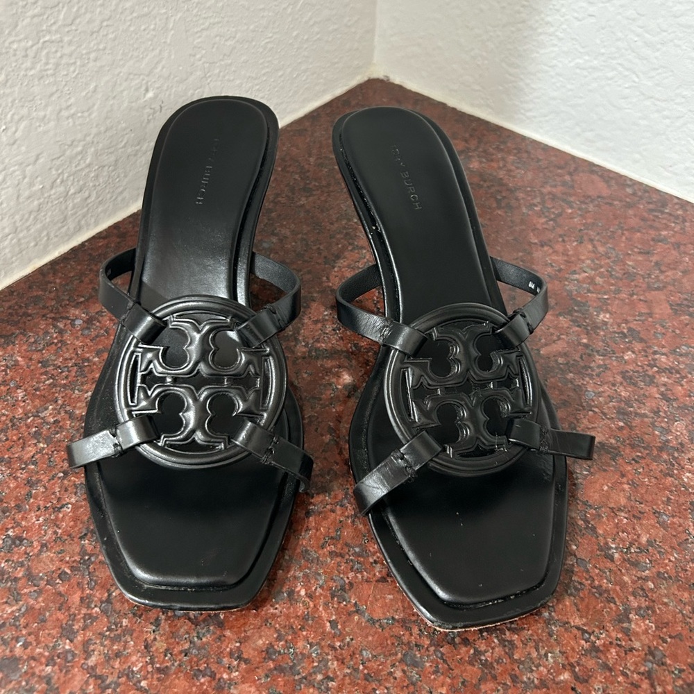 Tory Burch Miller Kitten Heels Sandals Shoes